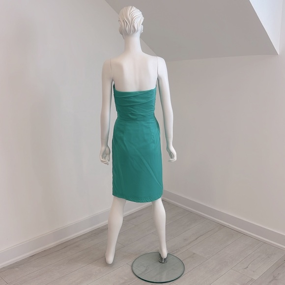 NWT SAMPLE SALE Aftersix 6607 size 10 Turquoise Cotton Voile Pristine - Picture 4 of 7